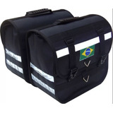 Bolsa Alforges Moto 25 Litros Universal Mais Capa De Chuva