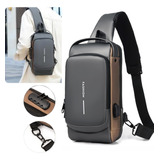 Bolsa Bag Masculino Couro Tiracolo Transversal Ombro Pochete