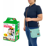 Bolsa Bag Para Câmera Instax Mini 9 E Mini 11   20 Filmes Cor Verde