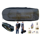 Bolsa Bag Semi Case Capa Luxo Trompete Acolchoada Brinde