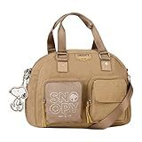 bolsa oficial snoopy colors nylon sp2848 taupe