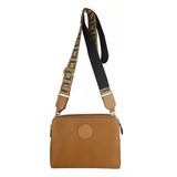 Bolsa Bella Couro Legítimo Ridge Amendoa 10006111 Luz Da Lua