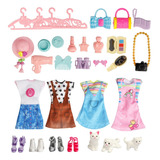 Bolsa Boneca Barbie Guarda Roupa Vestido E Acessórios Novo
