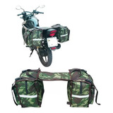 Bolsa Camuflada Lona Para Motos Bau 50lts Impermeavel Rocket