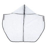 Bolsa Capa De Chuva Capuz Transparente Capa Protetora Imp