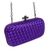 Bolsa Carteira De Festa Clutch Tresse Cetim Porta Celular