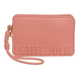Bolsa Carteira Feminina Push Case Petite Jolie Pj20167 Cor Rosa Antigo Desenho Do Tecido Liso