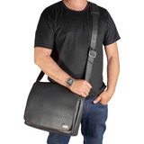 Bolsa carteiro Masculina Couro 100