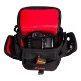 Bolsa Case Bag P Canon 7d 60d T1i T2i T3i T4i T5i T3 Xs Cor Preto