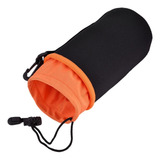 Bolsa Case Neoprene Porta Lente Laranja Tam Gg 100 X 245mm