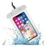 Bolsa Case Prova D água Selada Para iPhone Samsung Xiaomi Cor Branca