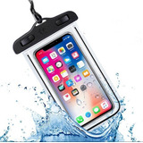 Bolsa Case Prova D água Selada Para iPhone Samsung Xiaomi Cor Preto