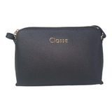 Bolsa Classe Feminina Couro Legítimo P Prática Transversal