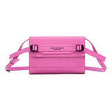 Bolsa Colcci Crossbody Fivela Dupla Rosa Ultra Rose