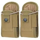 Bolsa Com Suporte De Rádio Tático Molle Capa Pesada Acessórios Rádios Ajustáveis Bolsa Coldre Para Baofeng UV 5R UV 17R UV 9R Walkie Talkies Rádio Bidirecional Pacote Com 2 