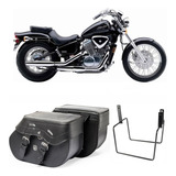 Bolsa Custom Alforge 30l Afastador Moto Honda Shadow 600