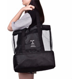 Bolsa De Armazenamento Térmico Tipo Carteira Play Joy Organizer Design De Bolsa De Ombro Bolsa Térmica Preta