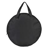Bolsa De Bateria Dumb Dry Portátil De 36 Cm Bolsa De Treino De Tambor Para Bateria De Percussão Em Tecido Oxford Preto Bolsa De Transporte Para Bateria Silenciosa