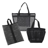Bolsa De Chuveiro E Sapatos De Malha De 3 Pacotes Portátil