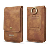 Bolsa De Cinto De Couro Vintage Masculina Carteira De Bolsa