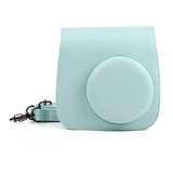 Bolsa De Couro Sintético C Alça Para Câmera Instax Mini 8 9