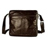 Bolsa De Couro Transversal Estilo Carteiro Luxo Marrom 