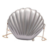 Bolsa De Ombro Feminina Em Forma De Concha