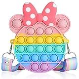 Bolsa De Ombro GKPLY Pop Push It Purse Fidget Toy Para Meninas Bolha Crossbody Bag Para Material Escolar Infantil Popular Popper Bolsas Carteira Brinquedos Sensoriais Fidget Puppets Game Para Alivia