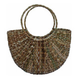 Bolsa De Praia Natural Meia Lua De Taboa 33x08x23