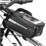 Bolsa De Quadro Frontal Para Telefone De Bicicleta Bolsa De Bicicleta à Prova D água Suporte De Telefone Bolsa De Tubo Para Bike Bolsinha Bag Para Mtb Speed Bolsa De Quadro Preto