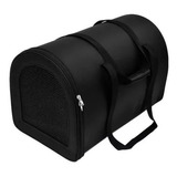 Bolsa De Transporte Redonda Nylon Liso Caes Gato N 2 Sao Pet Cor Preto