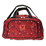 Bolsa De Viagem Feminina Mickey Vermelha Luxcel