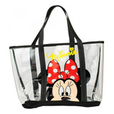 Bolsa Disney Minnie Transparente Produto Licenciado 33x36 Cm
