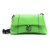 Bolsa Dumond Couro Verde Shoulder Bag Neon Alça Personalizad