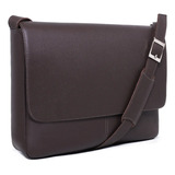 Bolsa Em Couro Legitimo Transversal Elegante Médico Advogado