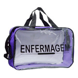 Bolsa Enfermagem Personalizada Academica Estagio Cor Roxo transparente