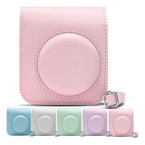 Bolsa Estojo Para Camera Instax Mini 12 Cor Rosa