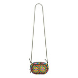Bolsa Farm Chuchu Estampada Borda Borda Cor Verde Cor Da Correia De Ombro Verde