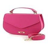 Bolsa Feminina Bau Tiracolo Retta Pink