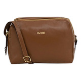 Bolsa Feminina Classe Couro Elegante Prática Transversal