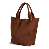 Bolsa Feminina Couro Legitimo Sacola Tira Colo Bau Promoção