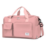 Bolsa Feminina De Academia Esporte Mala De Viagem Masculina Cor Rosa