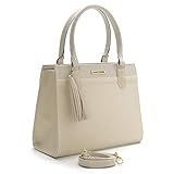 Bolsa Feminina Grande Com Alça Transversal Santorini Handbag Creme
