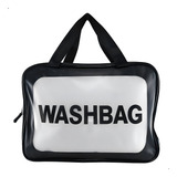 Bolsa Feminina Impermeável Transparente Praia Viagem Praia Acambamento Dos Ferragens Tecido Cor Preto Desenho Do Tecido Liso