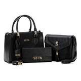 Bolsa Feminina Kit Com 3 Bolsas