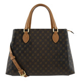 Bolsa Feminina Luz Da Lua Mc 1039nac Monograma Cor Mocca cohiba Desenho Do Tecido Lisa