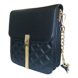 Bolsa Feminina Média Com Zíper Alça Lateral E Tiracolo