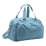 Bolsa Feminina Tactel Impermeável De Academia E Mala De Viagem Mão Tamanho Grande Alça Transversal Marca Republic Vix By Chenson Original Cor Azul Referência Cg32235