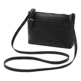 Bolsa Feminina Transversal Couro Legítimo Mariart Ágata 2217 Cor Preto