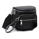 Bolsa Feminina Transversal Pochete Blogueira Estilo Ziper